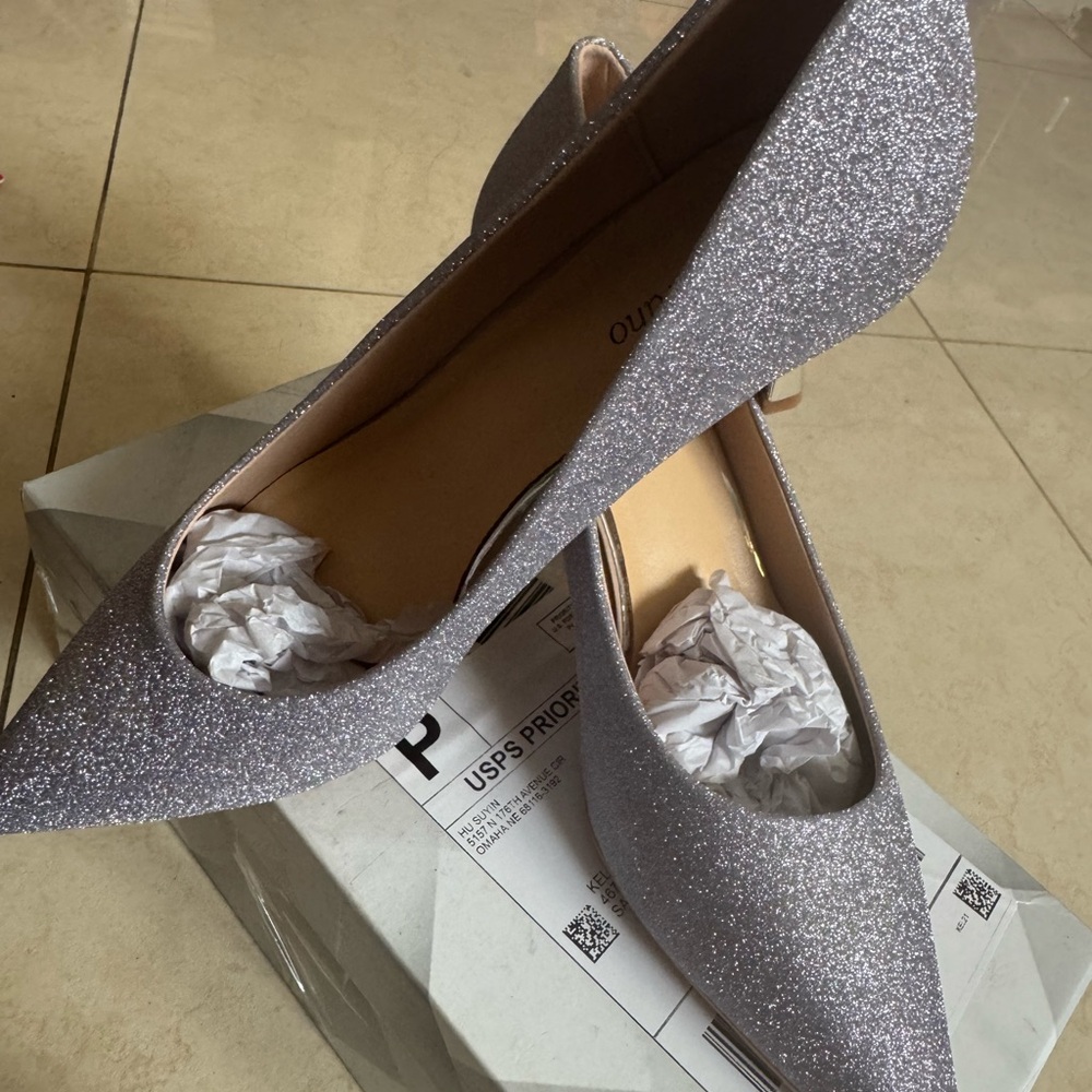 Shimmering Silver Women's Heels